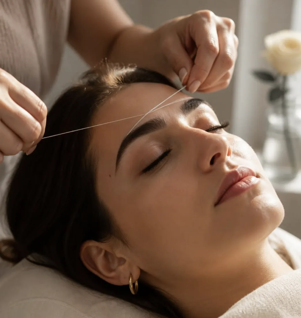 Épilation des sourcils au fil chez A&L Beauty